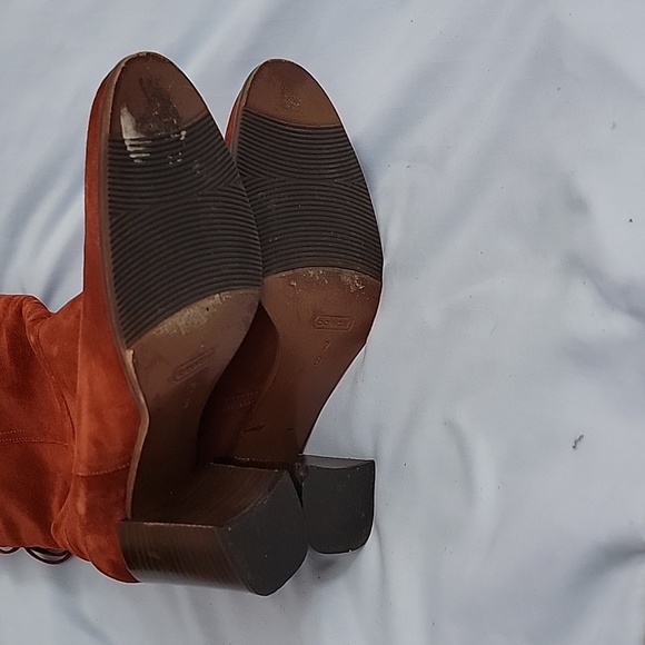 Coach "Coty" suede boots size 7 EUC - Picture 4 of 6